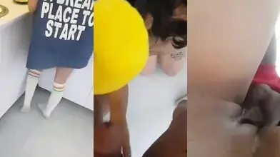 イランの女の子がキッチンで輪姦され、中出しを懇願